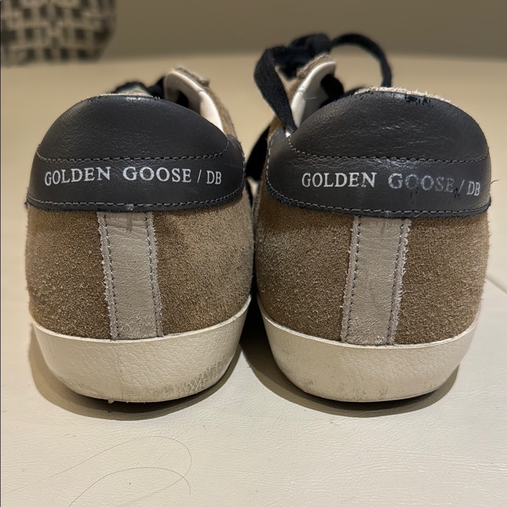 Golden Goose Brown and White Sneakers - Picture 2 of 11